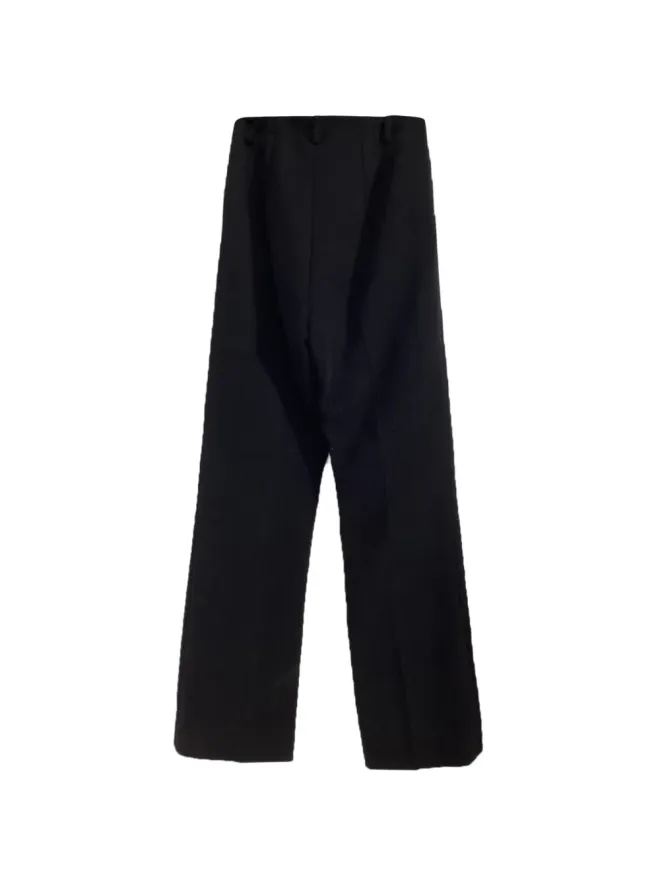 Saint Laurent Pre-Owned Saint Laurent Pre-Owned ワイドレッグ ウールパンツ ブラックの商品画像