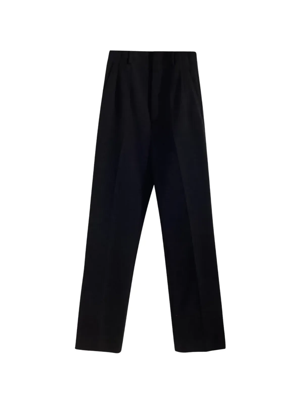 Saint Laurent Pre-Owned ワイドレッグ ウールパンツ ブラック - 画像2