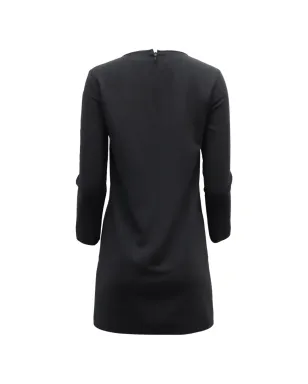 Theory round-neck mini dress - Black - サムネイル2