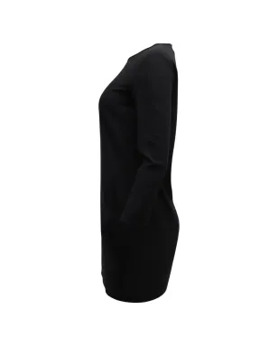 Theory round-neck mini dress - Black - サムネイル3