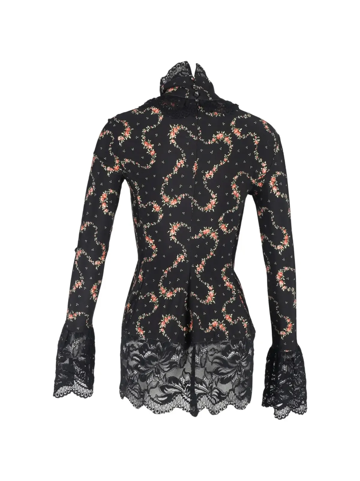 Paco Rabanne Pre-Owned ハイネック花柄プリントトップ - 画像2