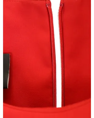 Akris フリューテッド ミディドレス レッド - サムネイル3