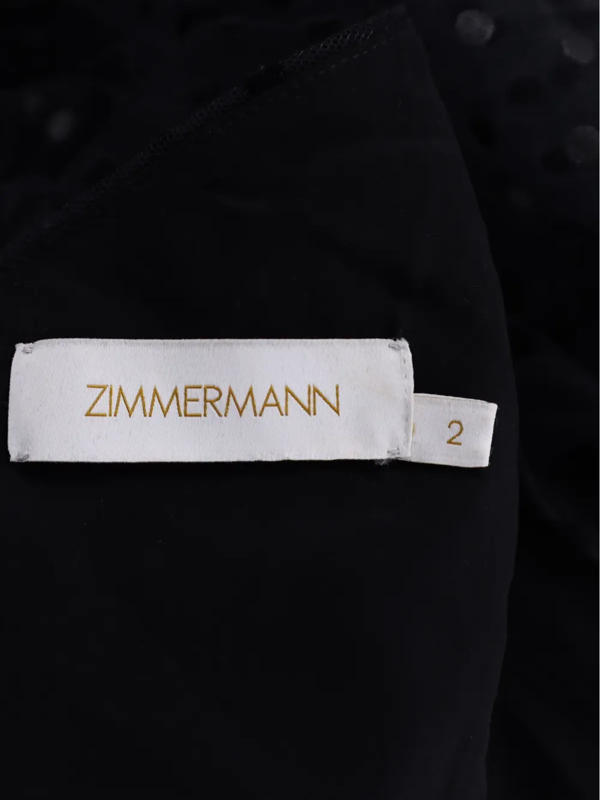 ZIMMERMANN ポルカドット チュール ミディドレス - ブラック - 画像3