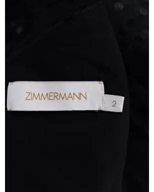 ZIMMERMANN ポルカドット チュール ミディドレス - ブラック - サムネイル3
