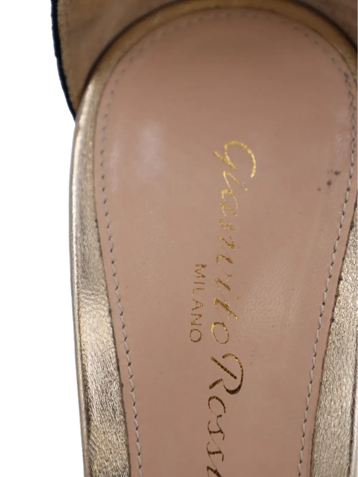 Gianvito Rossi Portofino バックル付きサンダル - ゴールド - 画像5