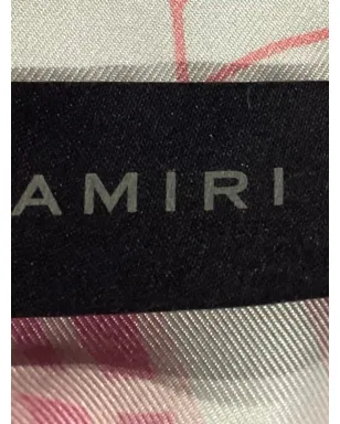 AMIRI ビンテージ ピンクのシルク柄シャツ - サムネイル5