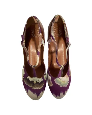 Dries Van Noten 花柄プリントバックルパンプス - サムネイル3