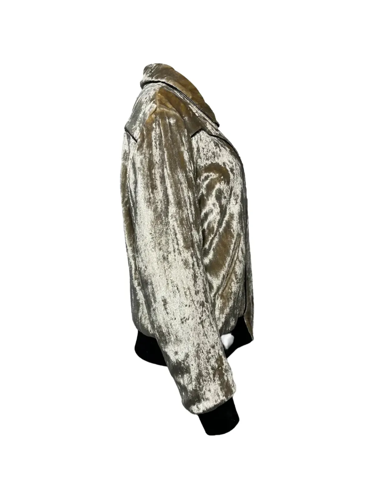 Saint Laurent Pre-Owned ジップドボンバー ジャケット - ゴールド - 画像3