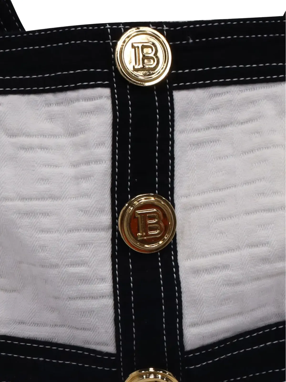 Balmain ビンテージ バックジップ クロップトップ ホワイト - 画像3