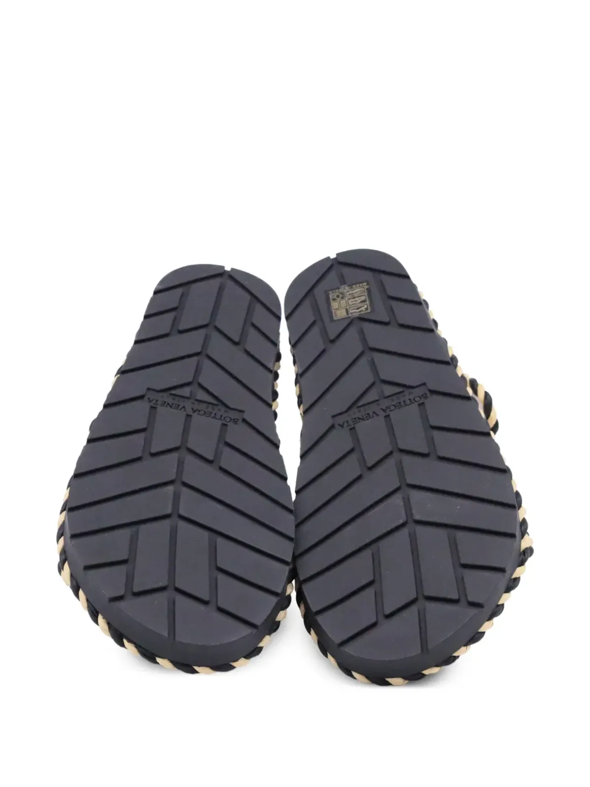 Bottega Veneta Vintage ラフィアのスリングバックサンダル - 画像5