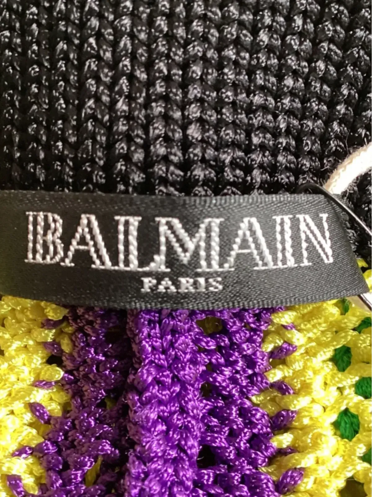 Balmain Pre-Owned 高腰ストライプのクロシェ編みパンツ - 画像4