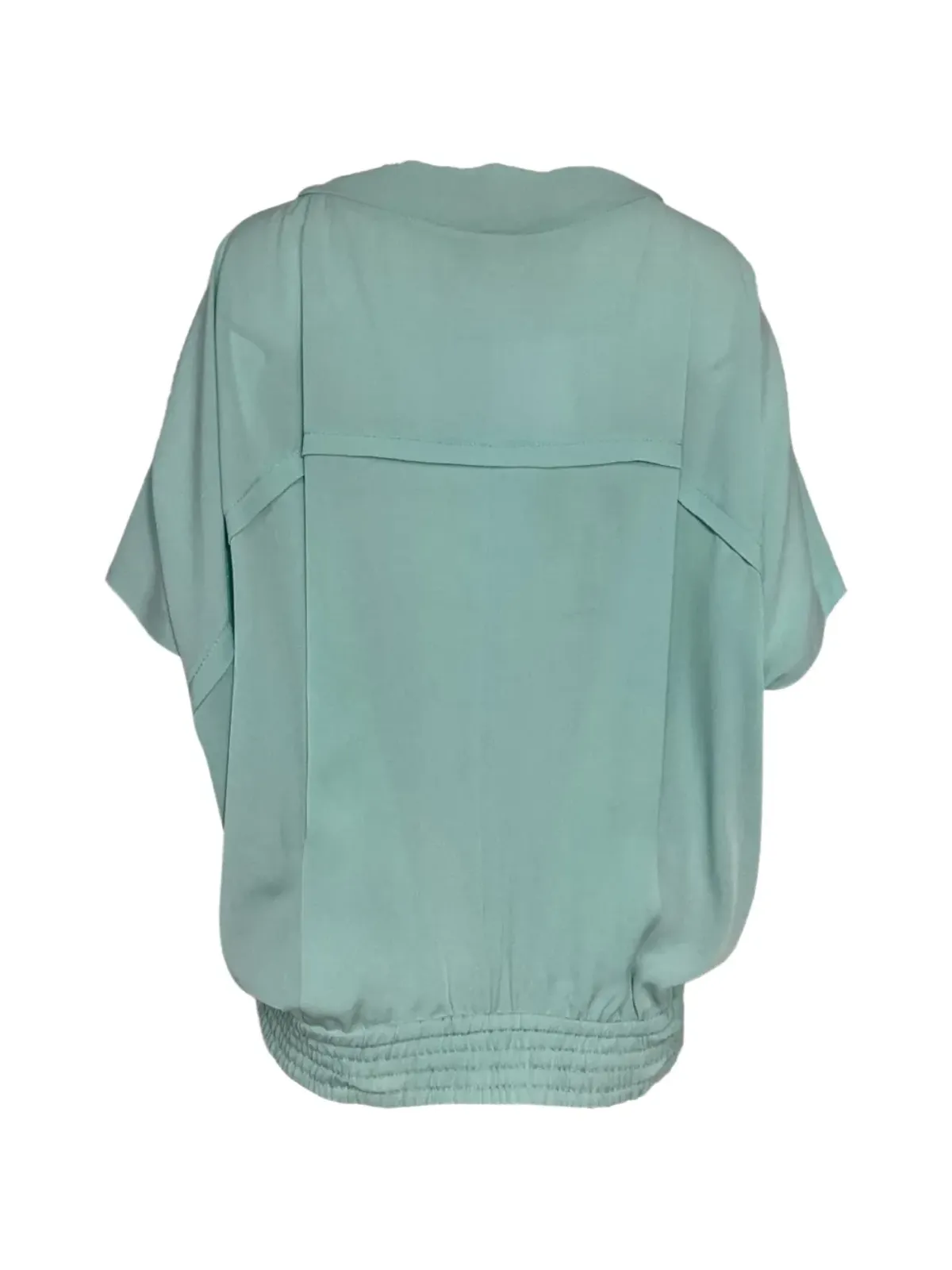 Diane Von Furstenberg Vintage 半袖シルクブラウス - 画像2