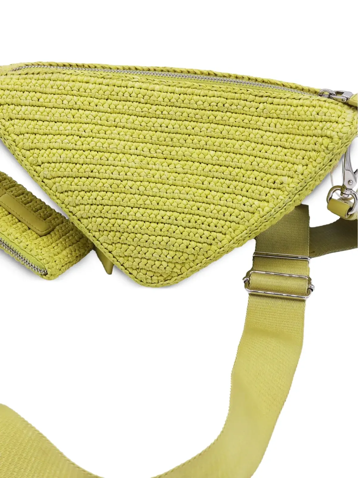 Prada ビンテージ クロシェ編みの三角ショルダーバッグ - Yellow - 画像3