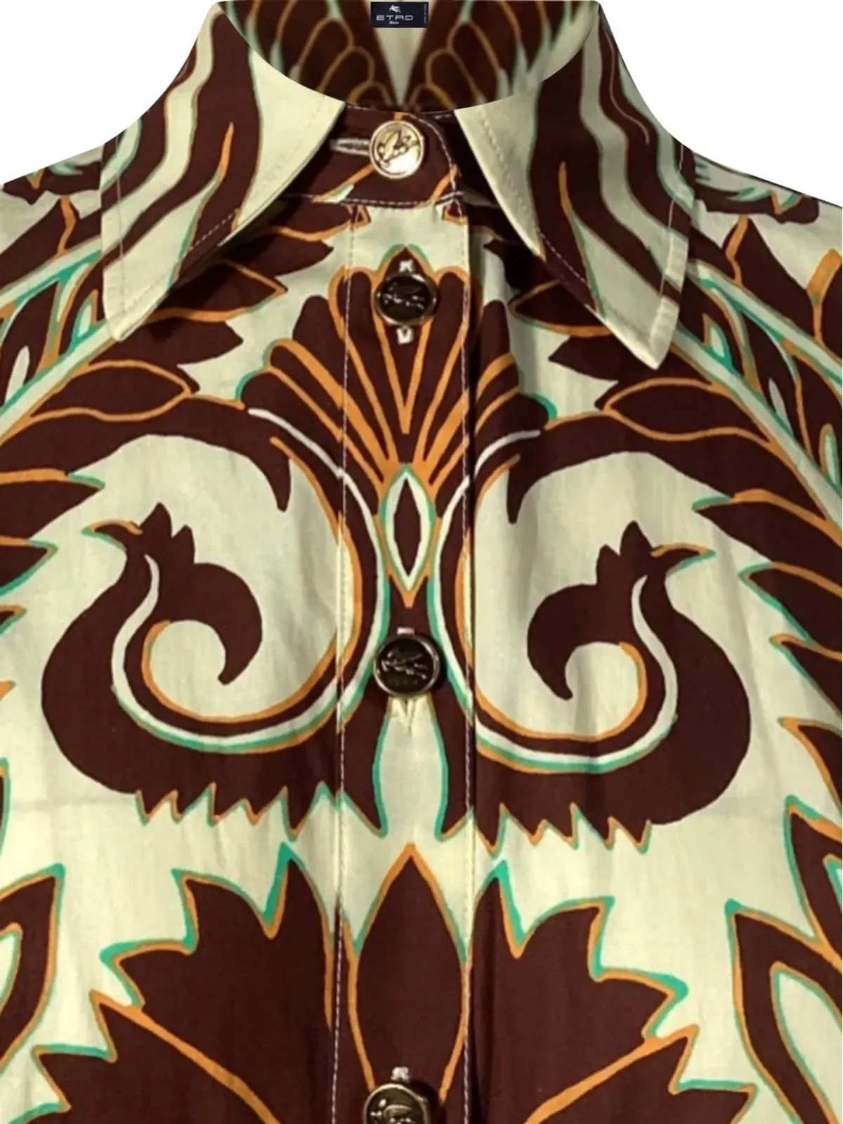 Etro Vintage グラフィックプリント ミディ丈 シャツドレス - 画像4