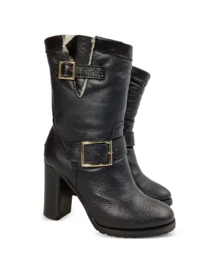 Jimmy Choo Pre-Owned シアリング・バックルディテール・ブーツ - サムネイル2