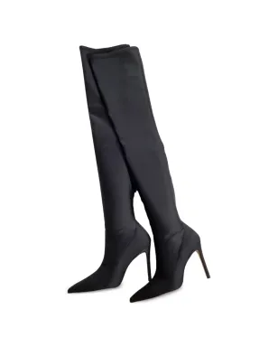 Stuart Weitzman スティレットヒール サイハイブーツ - ブラック - サムネイル2