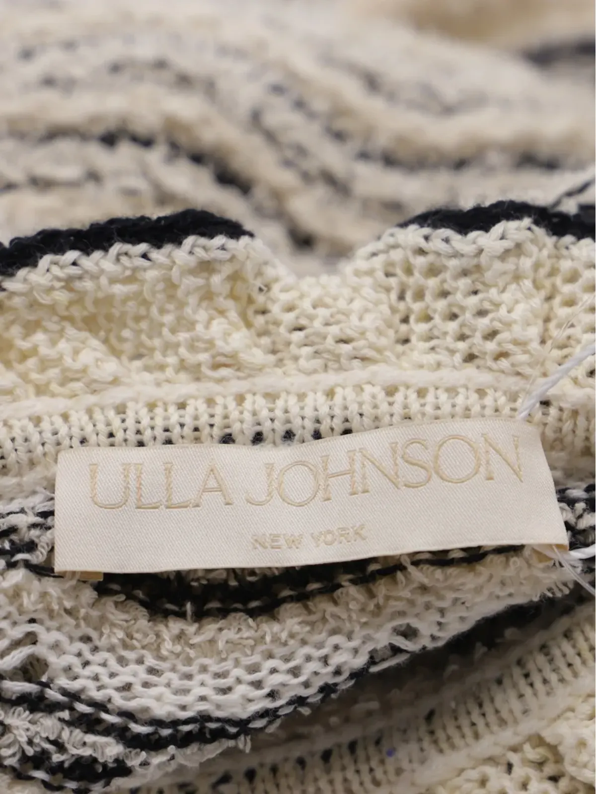 Ulla Johnson ストライプ柄フリル付きニットセーター - 画像5