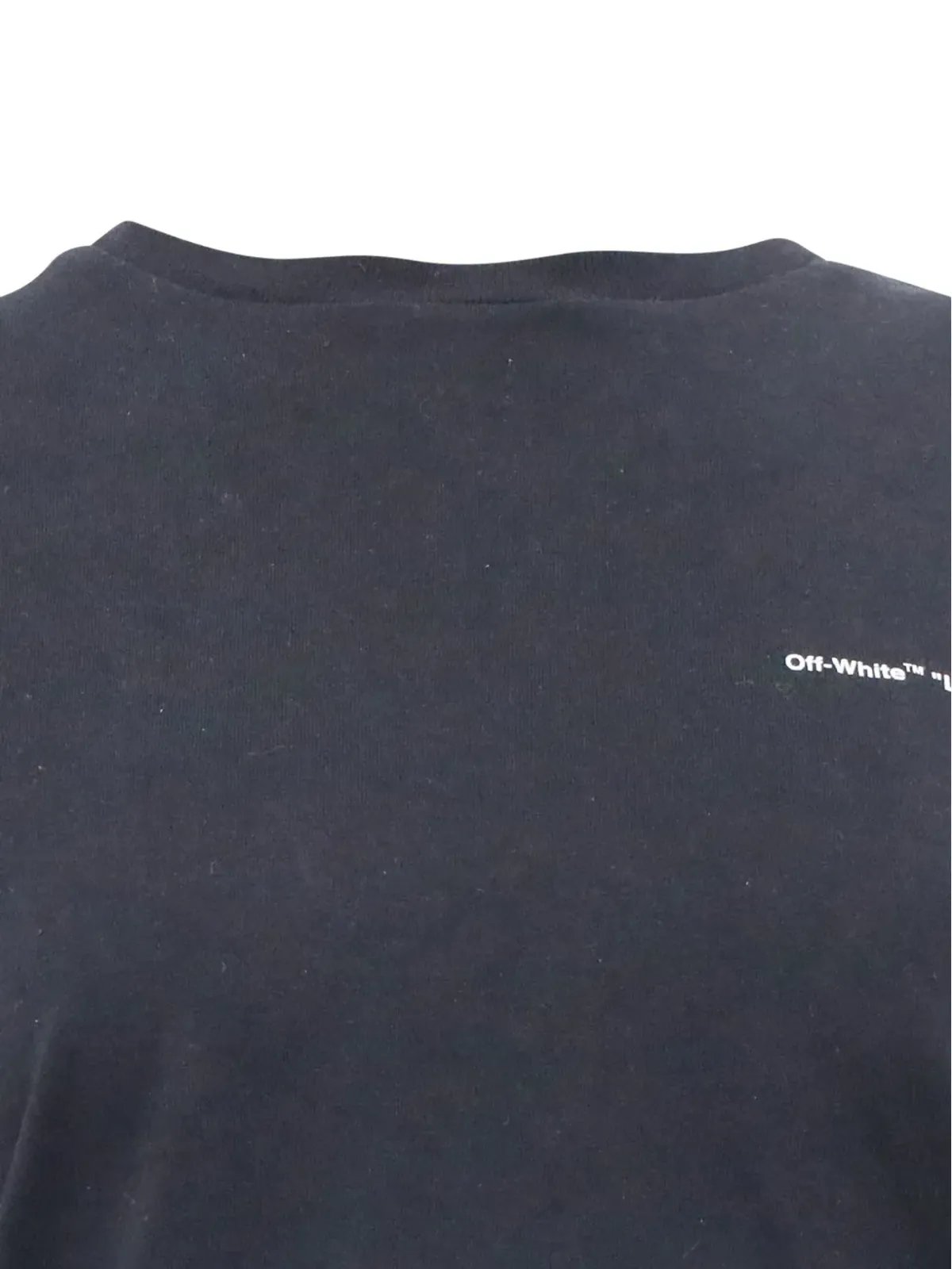 Off-White Pre-Owned ロゴプリントTシャツ ブラック - 画像3