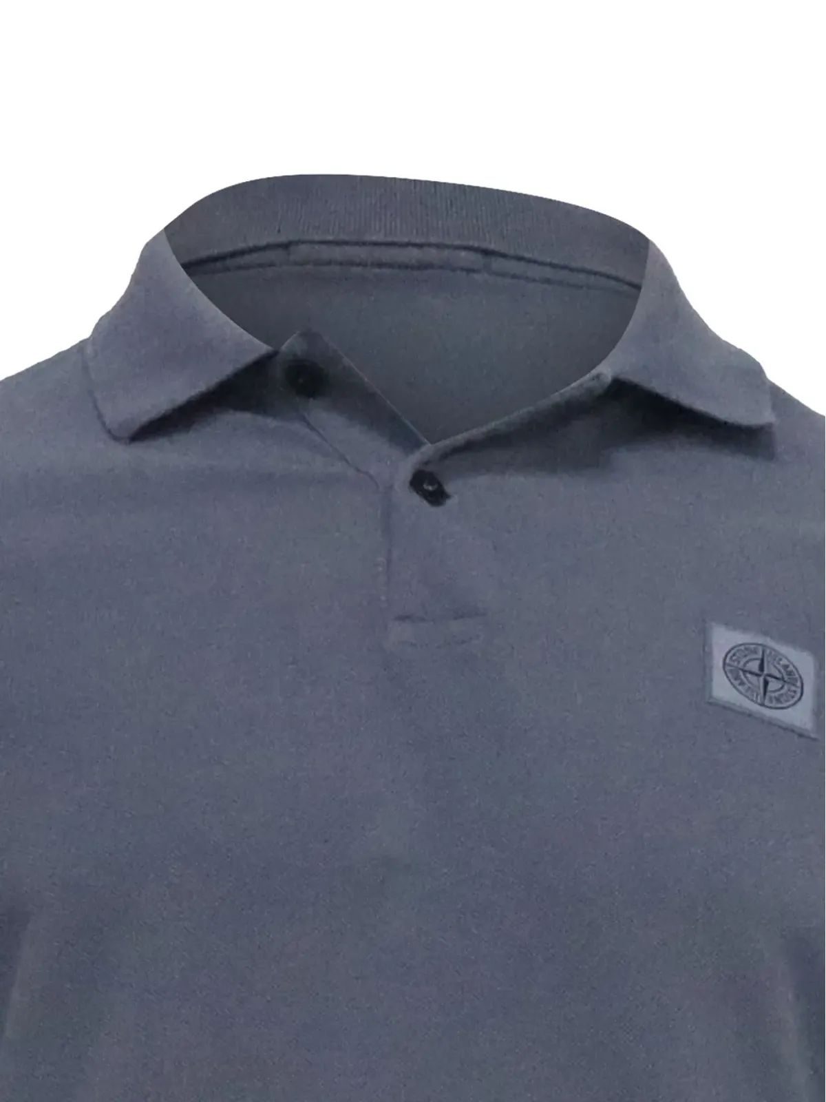 Stone Island 長袖ボタン付きポロシャツ（ブルー） - 画像4