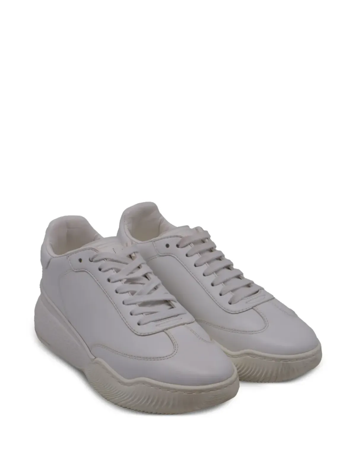 Stella McCartney Pre-Owned ループ ロー・トップ レザー スニーカー - ホワイト - 画像2