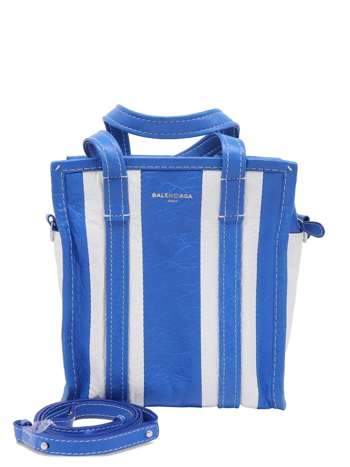 Balenciaga Pre-Owned バザールストライプ トートバッグ - 画像1