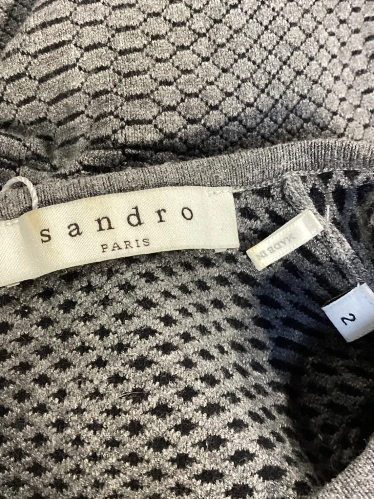 SANDRO ペプラムニットブラウス - 画像5