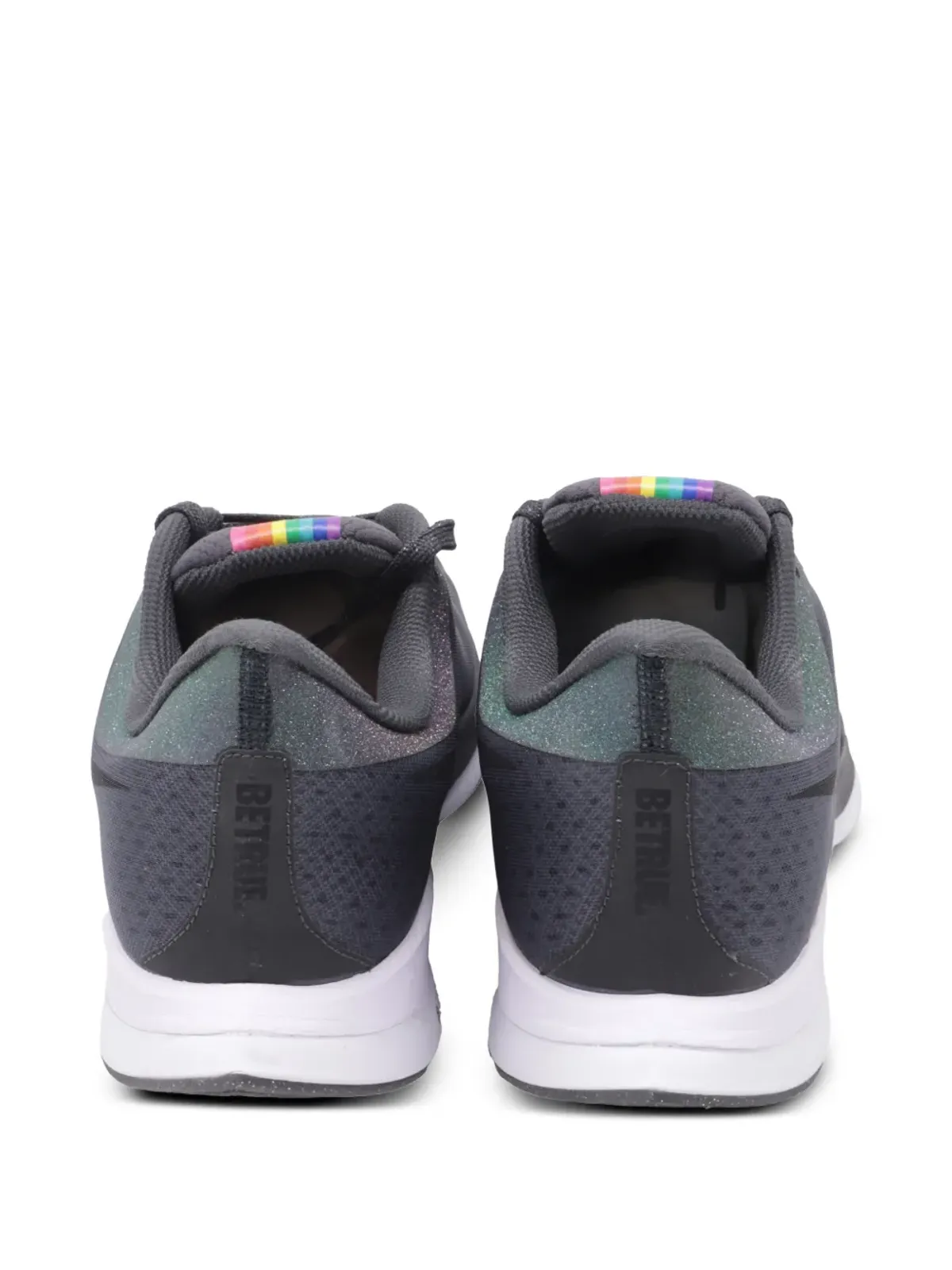 Nike Vintage 虹色ストライプのスニーカー（グレー） - 画像3