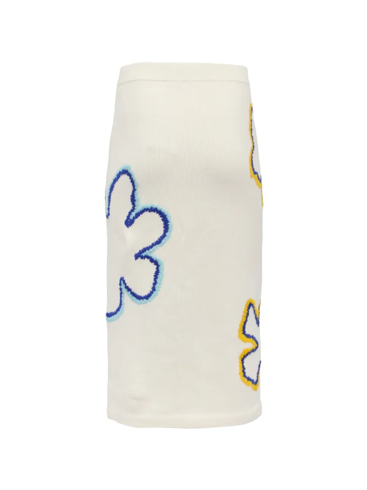 Carolina Herrera Vintage 刺繍入りニットミディスカート - 画像2