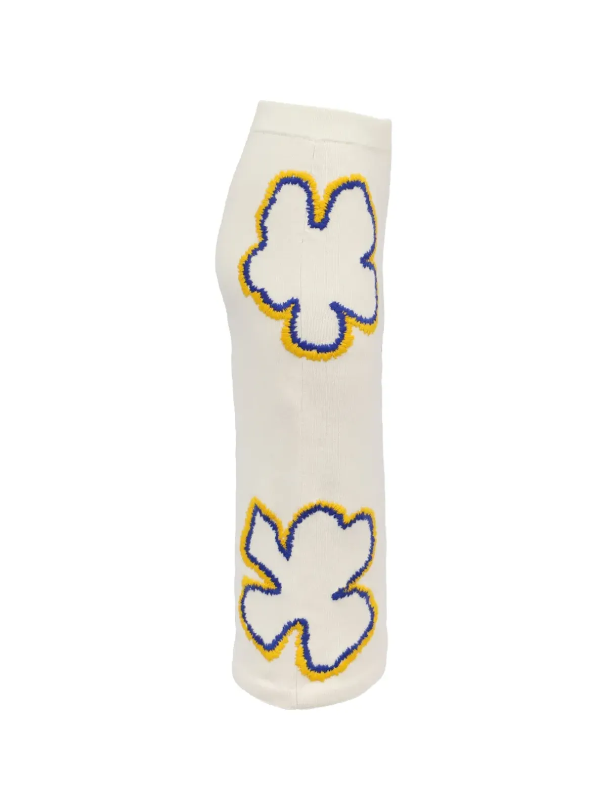 Carolina Herrera Vintage 刺繍入りニットミディスカート - 画像3