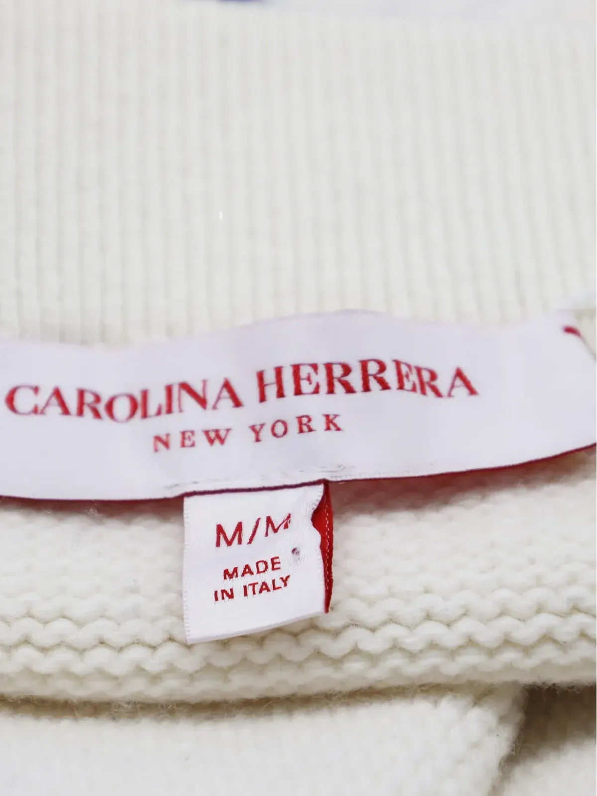 Carolina Herrera Vintage 刺繍入りニットミディスカート - 画像4
