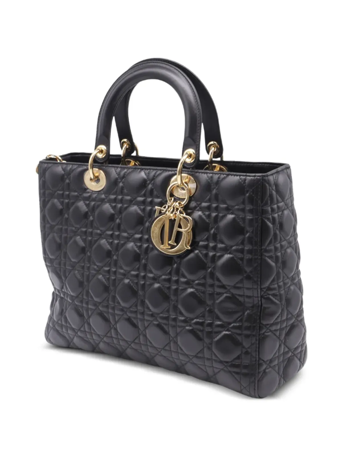 Christian Dior Vintage レディ ディオール トップハンドル トートバッグ - 画像3