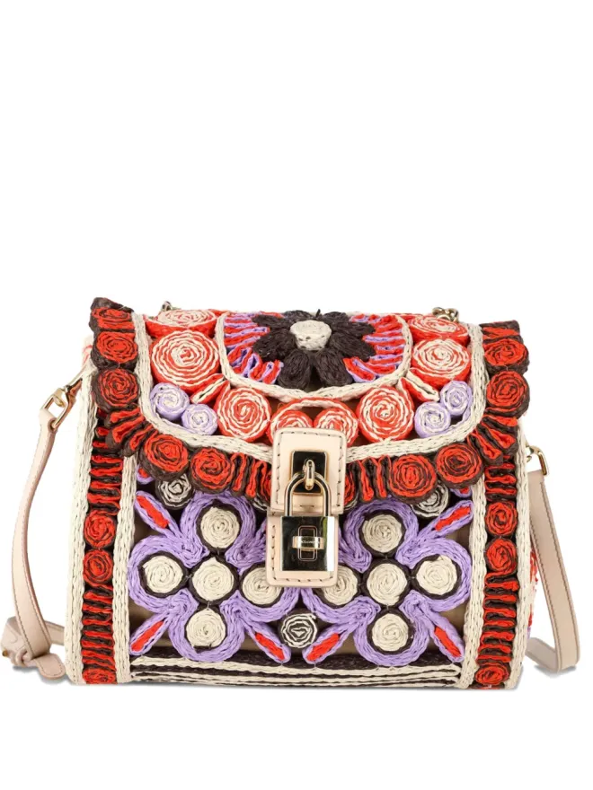 Dolce & Gabbana Pre-Owned Dolce & Gabbana ビンテージ Miss Dolce 花柄ラフィア トートバッグ - ネチュラルの商品画像