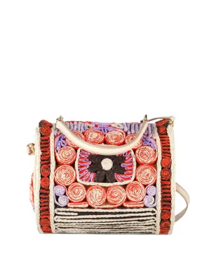 Dolce & Gabbana ビンテージ Miss Dolce 花柄ラフィア トートバッグ - ネチュラル - サムネイル2