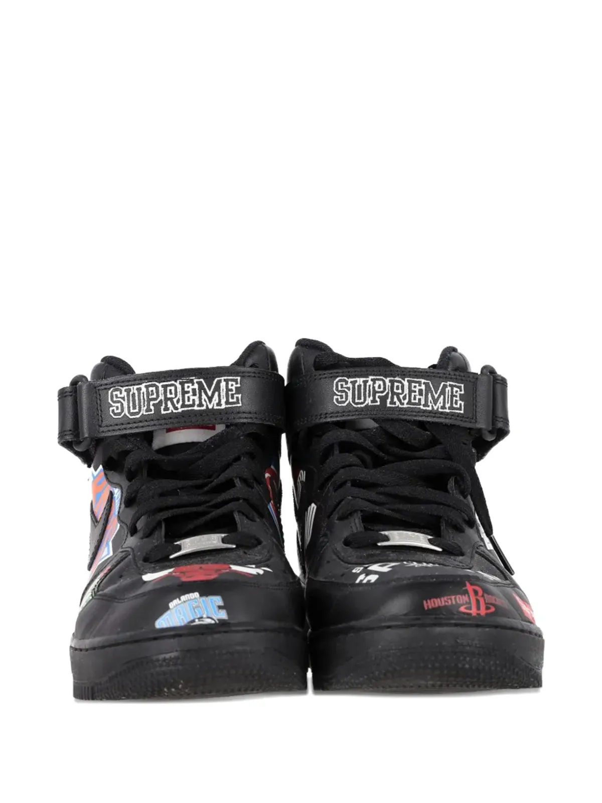 Supreme 2018 x Nike Air Force 1 Mid Supreme スニーカー - ブラック (ビンテージ) - 画像2