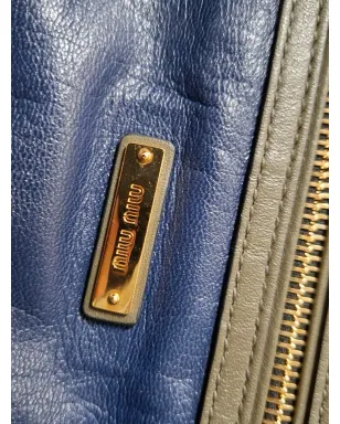 Miu Miu Pre-Owned フラップレザーショルダーバッグ - サムネイル4
