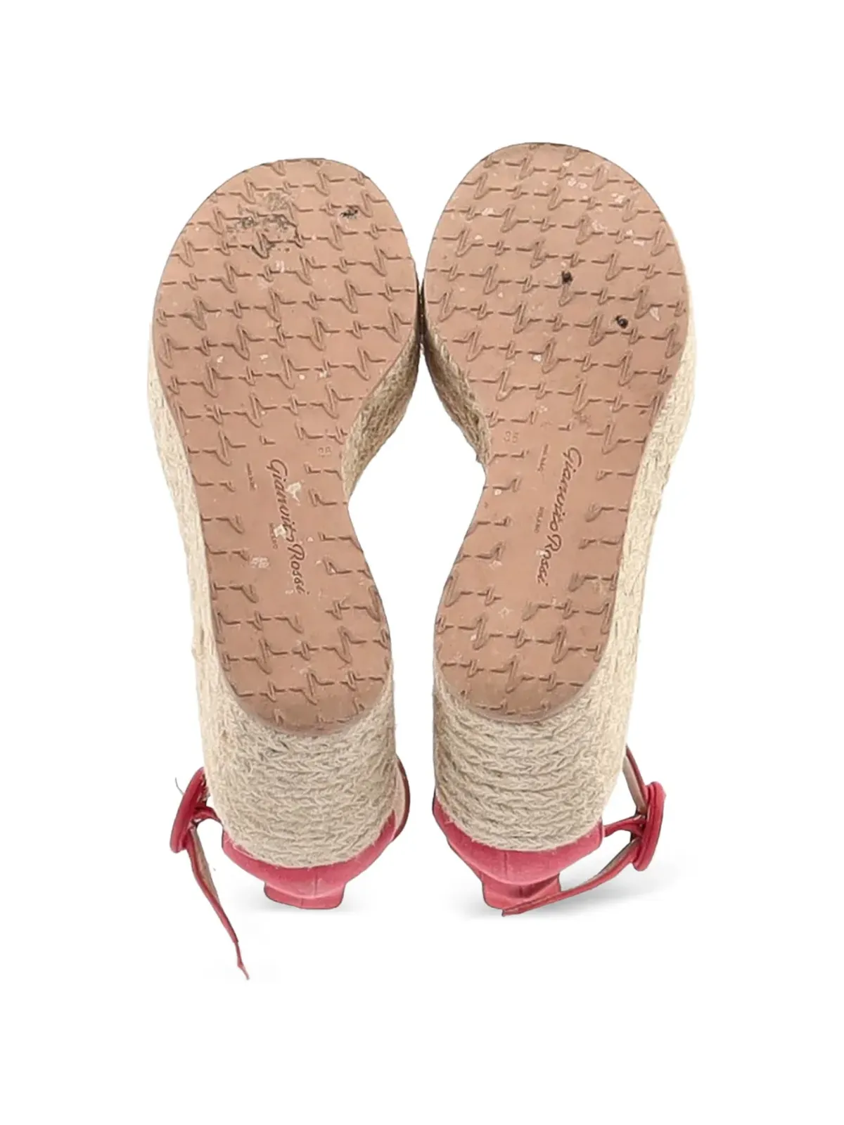 Gianvito Rossi プラットフォームバックル付きエスパドリーユサンダル - 画像5