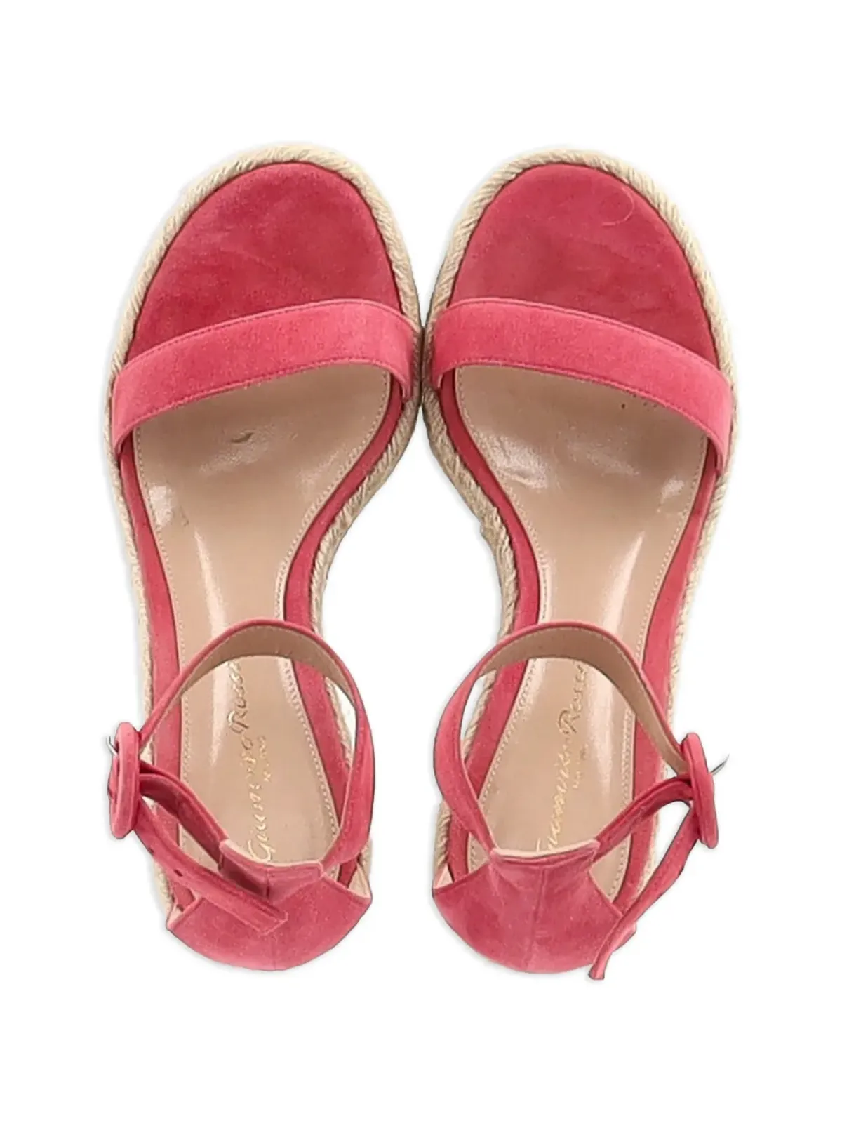 Gianvito Rossi プラットフォームバックル付きエスパドリーユサンダル - 画像4