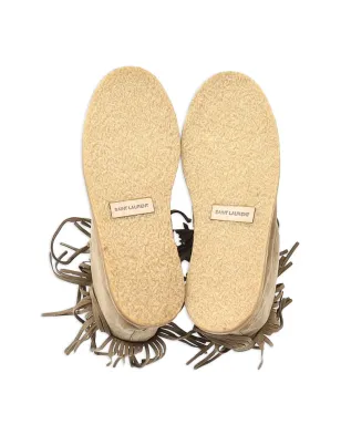 Saint Laurent Pre-Owned Nino フリンジ付きスエード アンクルブーツ - サムネイル5