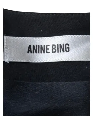 ANINE BING Vネック ミニドレス ブラック - サムネイル3
