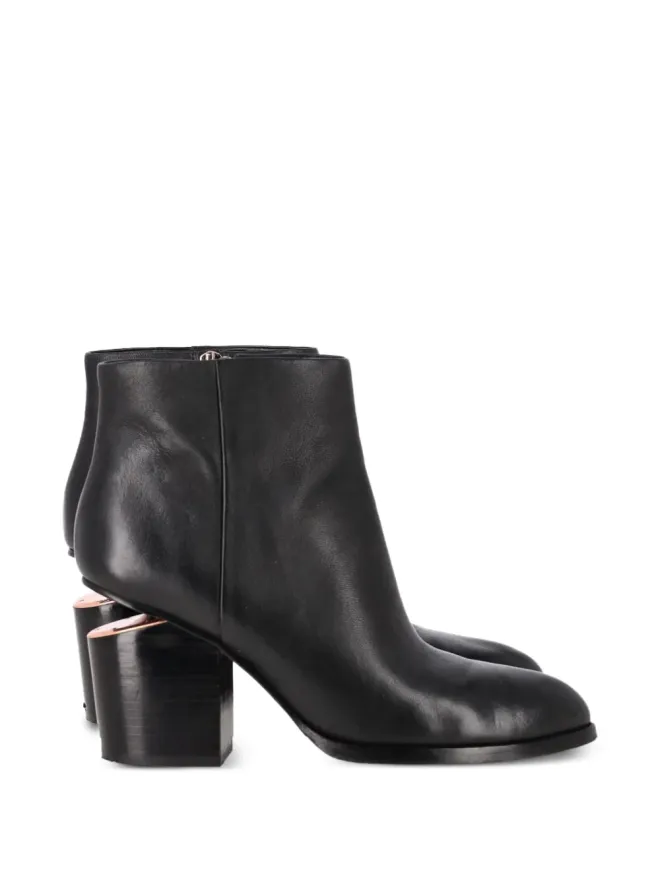 Pre-Owned Alexander Wang Alexander Wang ビンテージ gabi レザー アンクルブーツ - ブラックの商品画像