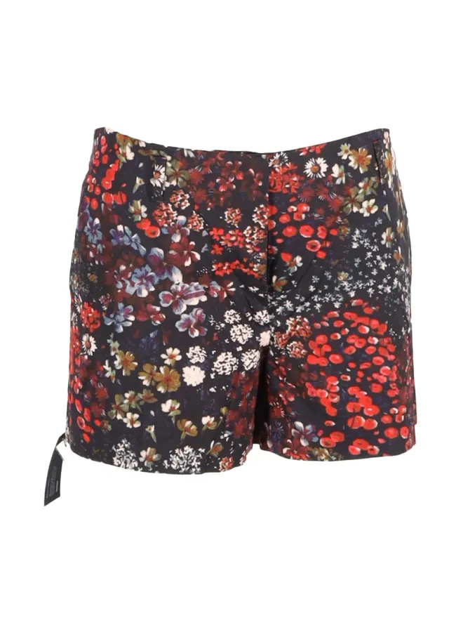 Dries Van Noten Pre-Owned Dries Van Noten Vintage 花柄プリントショーツ（ブラック）の商品画像