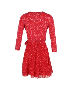 Diane Von Furstenberg Vintage イリナ ラップ ミニドレス - サムネイル2