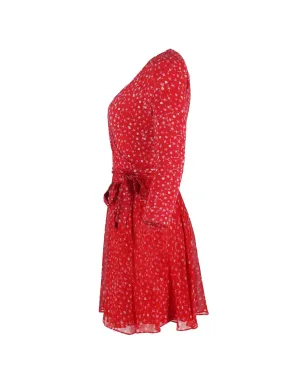 Diane Von Furstenberg Vintage イリナ ラップ ミニドレス - サムネイル3