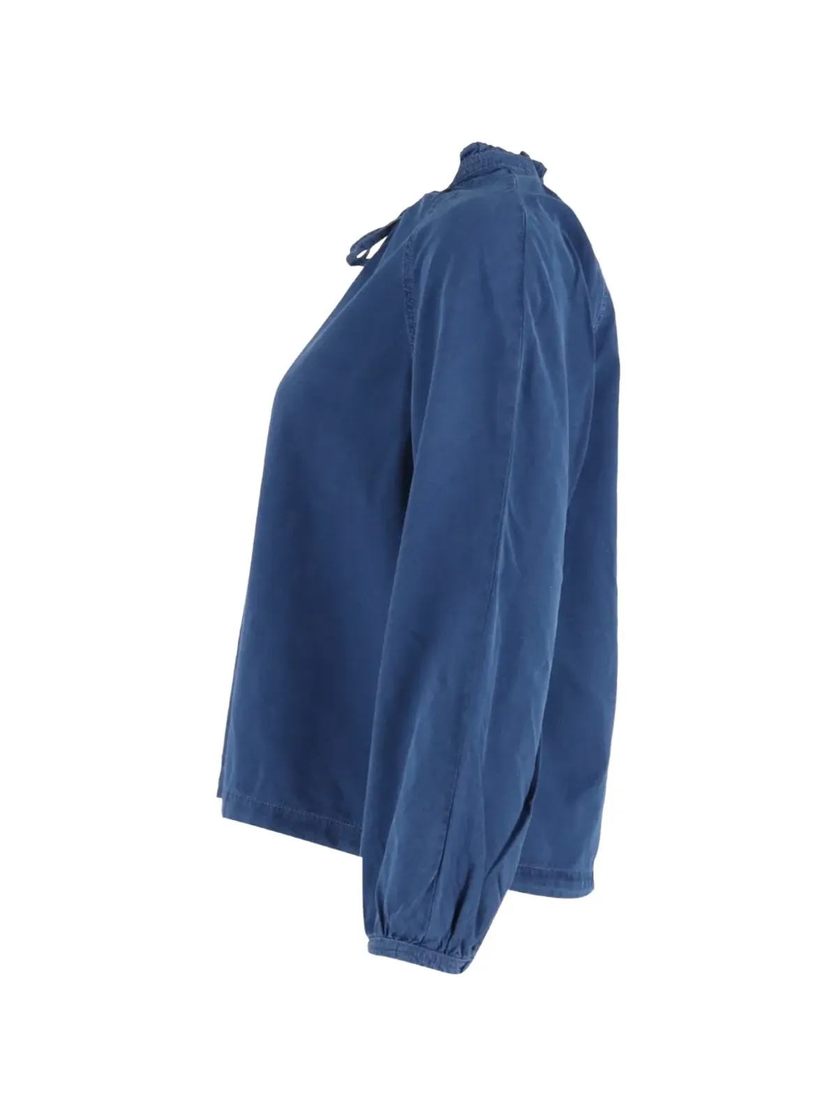 A.P.C. drawstring chambray long-sleeve blouse - Blue - 画像3