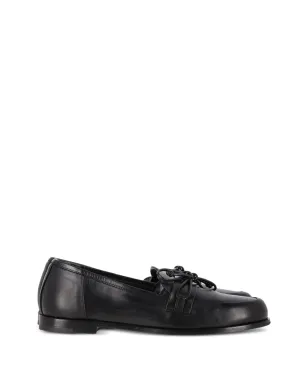 TOTEME rounded leather loafers - Black - サムネイル1
