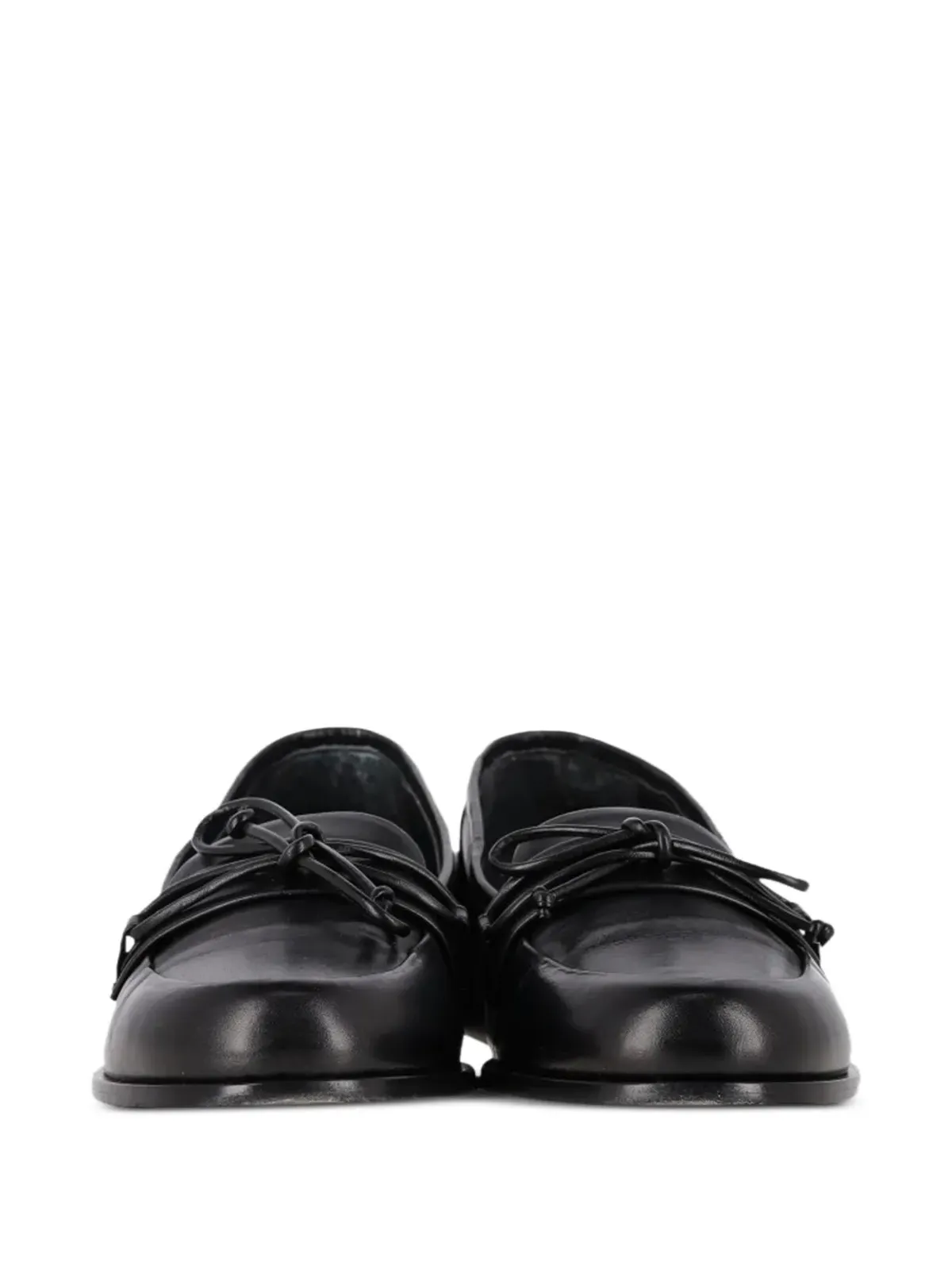 TOTEME rounded leather loafers - Black - 画像5