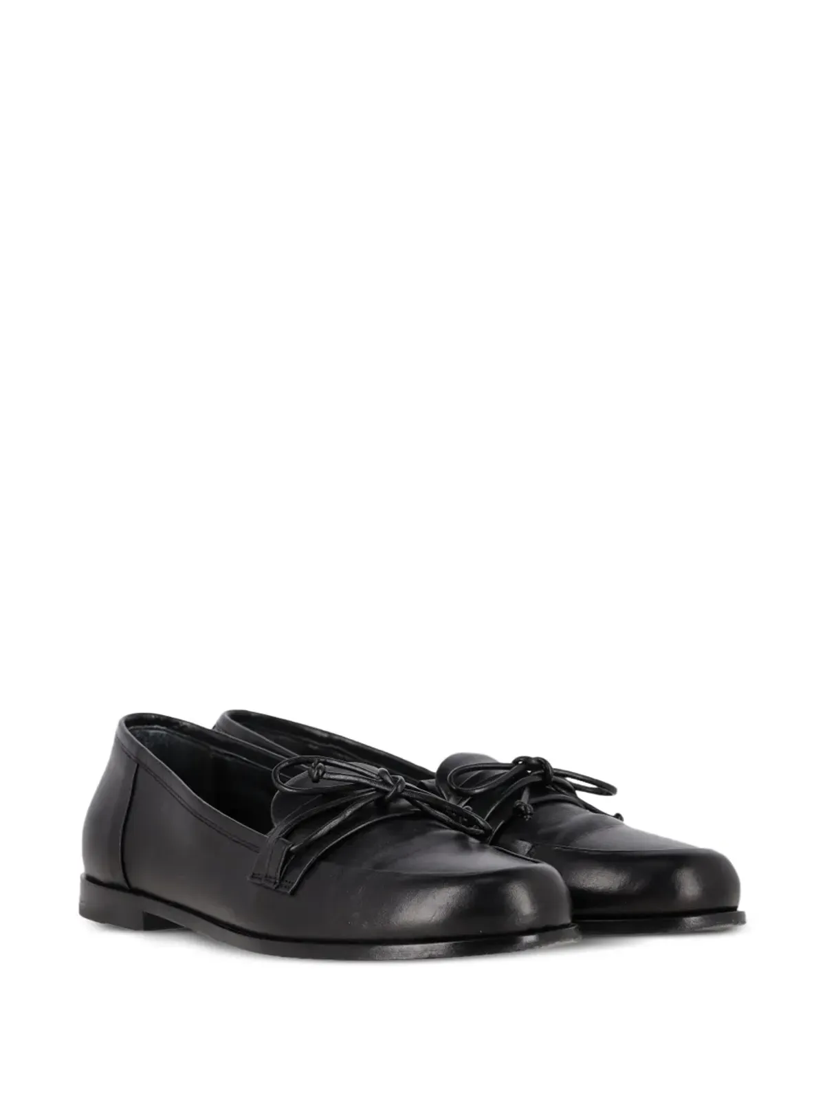 TOTEME rounded leather loafers - Black - 画像2
