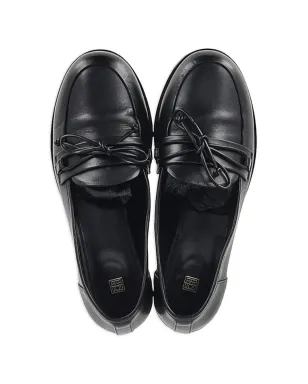 TOTEME rounded leather loafers - Black - サムネイル4