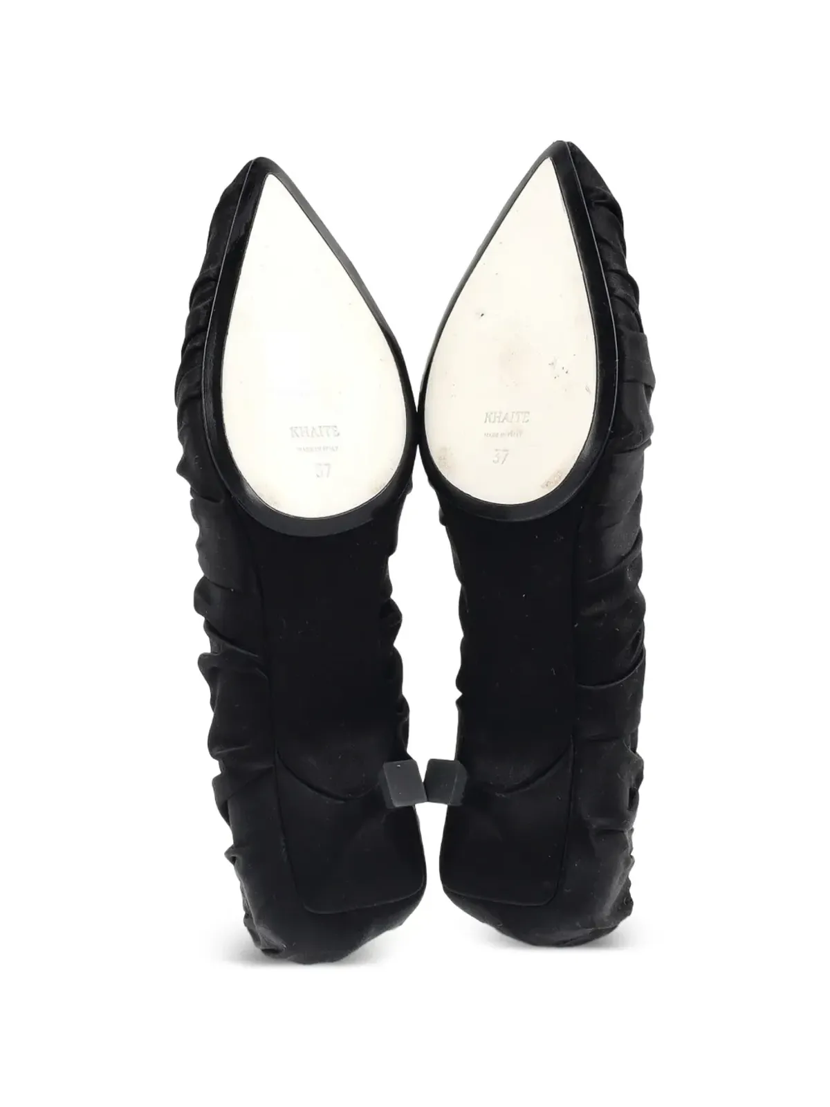 KHAITE Pre-Owned Palmero ruched pumps - Black - 画像5