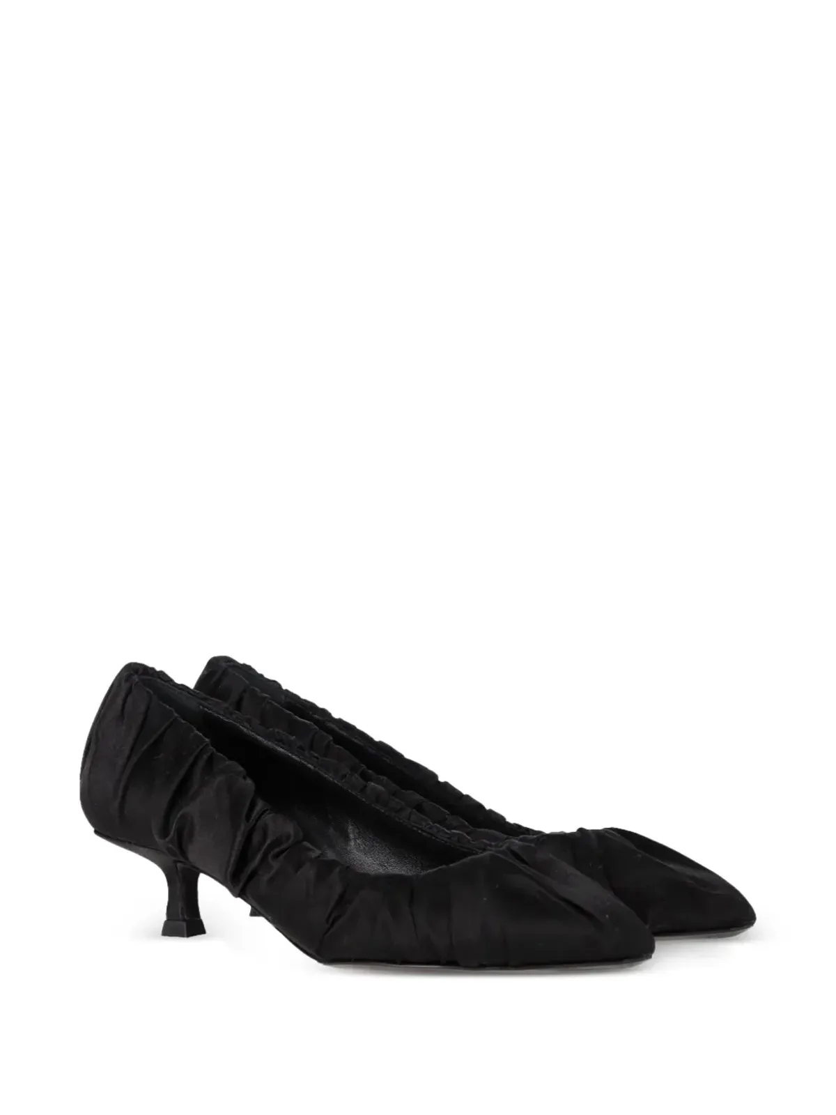 KHAITE Pre-Owned Palmero ruched pumps - Black - 画像2